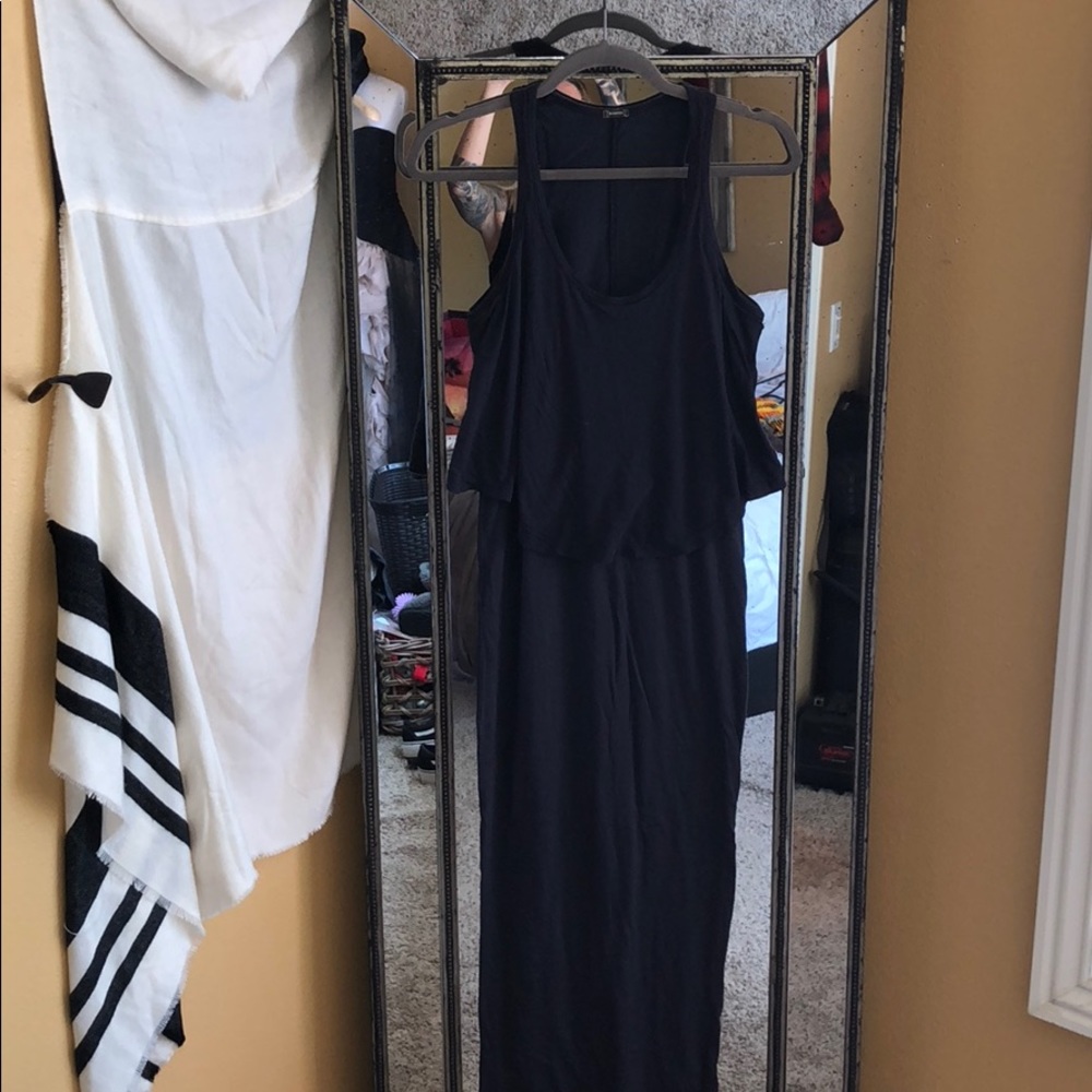 Long MONROW dark blue dress